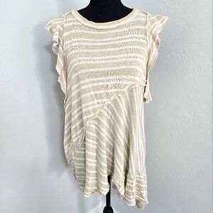 Free People Between The Lines Tunic Top Size Small